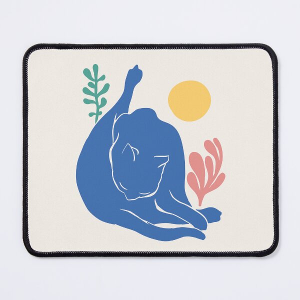 Item preview, Cat Licking Butt - Grooming Butt in Yoga pose cat licking the third eye Chakra | Ajna Brow Cleaning | Pet Mat Bandana Cat designed and sold by Any Color Designs.