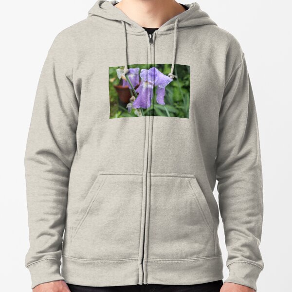 Iris, Tuscany, Italy. Zipped Hoodie