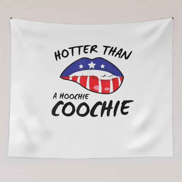 Item preview, Funny Country American Flag Hotter Than a Hoochie Coochie  designed and sold by dickvusqr.