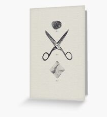 ROCK / SCISSORS / PAPER Grußkarte