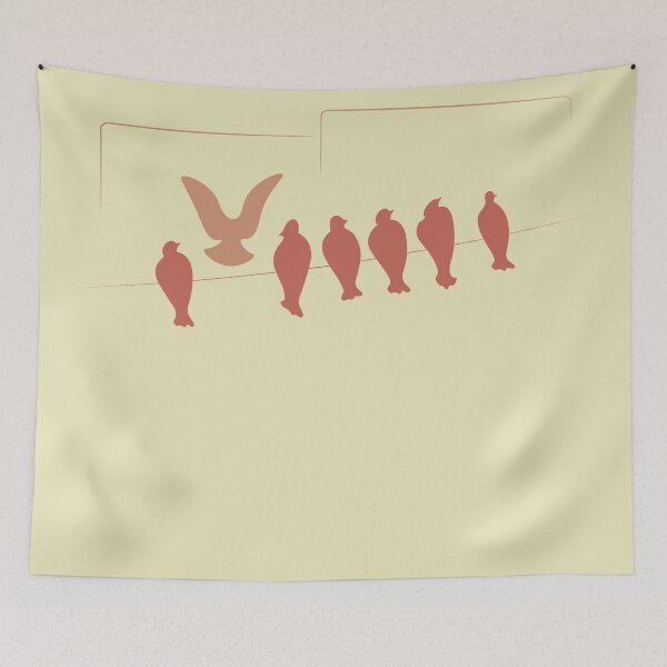 Item preview,  Abstract Bird Shapes  for Throw Pillows 4 designed and sold by blueocan.