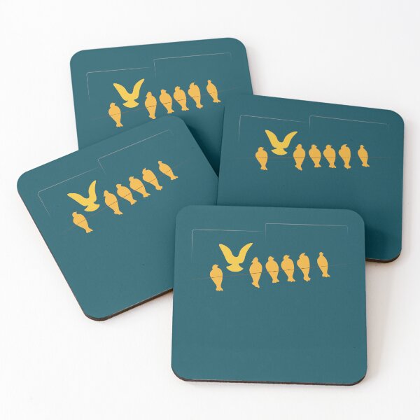 Item preview, Abstract Bird Shapes  for Throw Pillows 5 designed and sold by blueocan.
