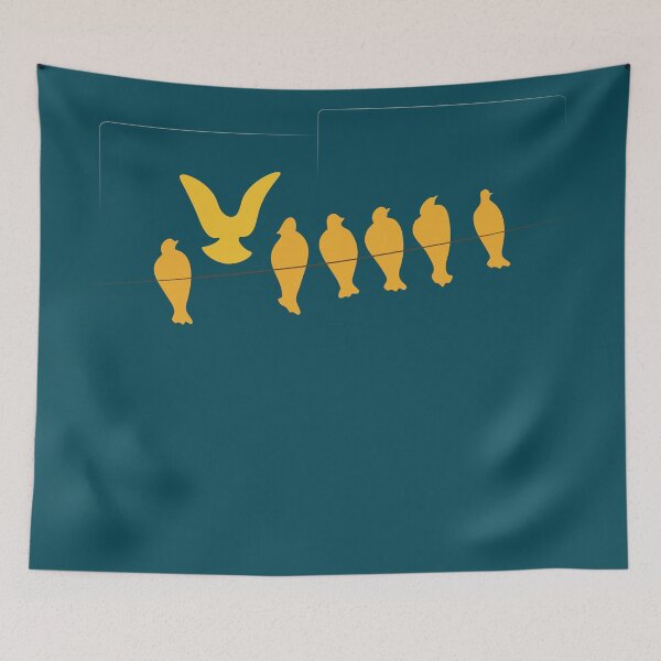 Item preview, Abstract Bird Shapes  for Throw Pillows 5 designed and sold by blueocan.