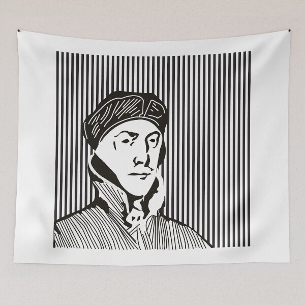 Item preview, Nicolas Jenson line art portrait designed and sold by Malintha Peiris.