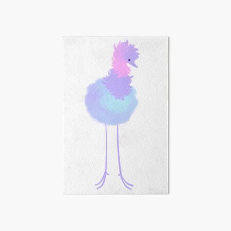 Fred the ostrich Art Board Print for Sale by Cloebeth73