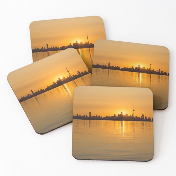 Item preview, Toronto Skyline - Three Suns Over Liquid Silk designed and sold by Georgia Mizuleva.