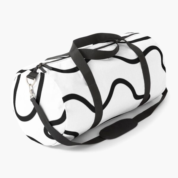 Item preview, Squiggle Maze Minimalist Abstract Pattern in Black and White designed and sold by kierkegaard.