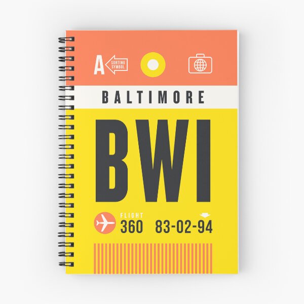 Item preview, Luggage Tag A - BWI Baltimore USA designed and sold by VoodooCircus.