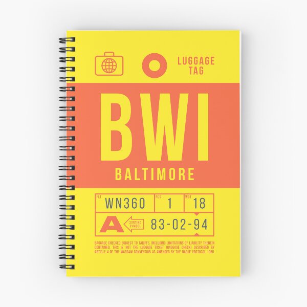 Item preview, Luggage Tag B - BWI Baltimore USA designed and sold by VoodooCircus.