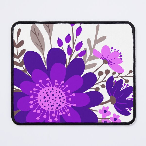 Item preview, Navy Purple Floral Art designed and sold by Tshirtstory.