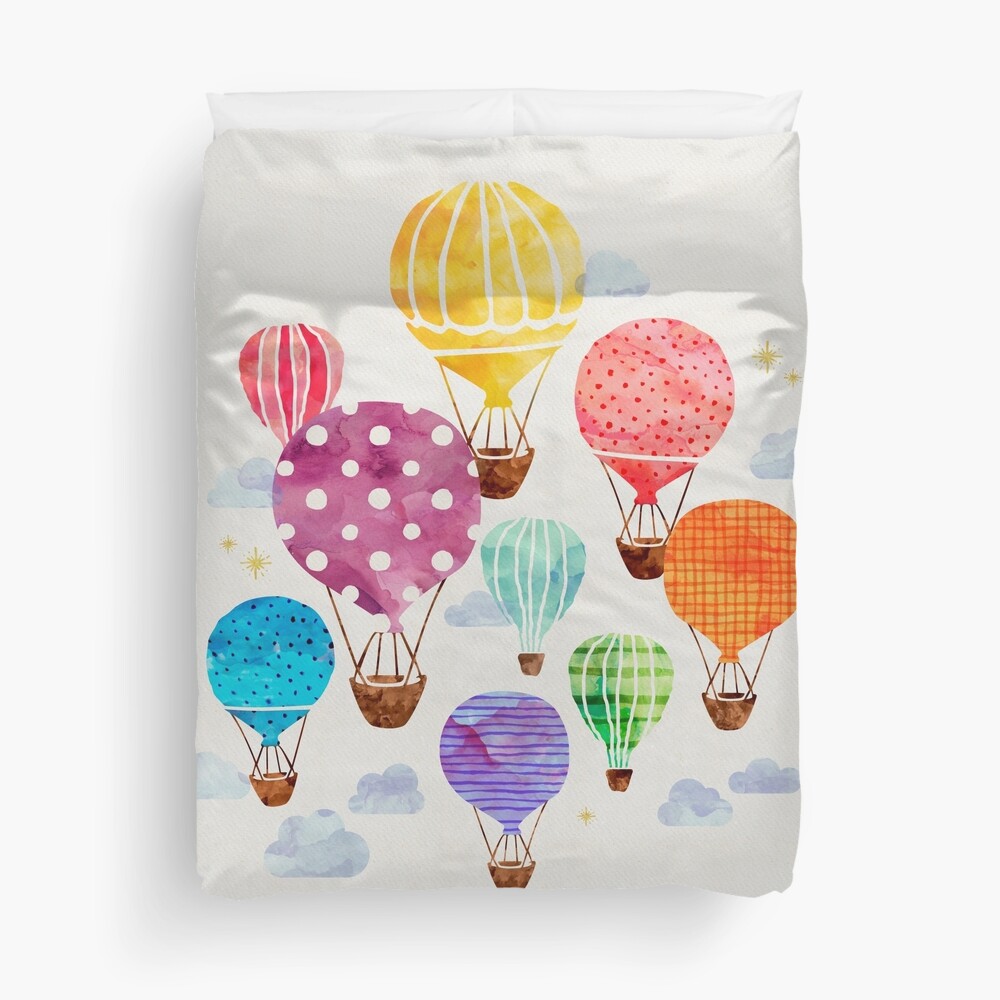 Hot Air Balloon Duvet Cover