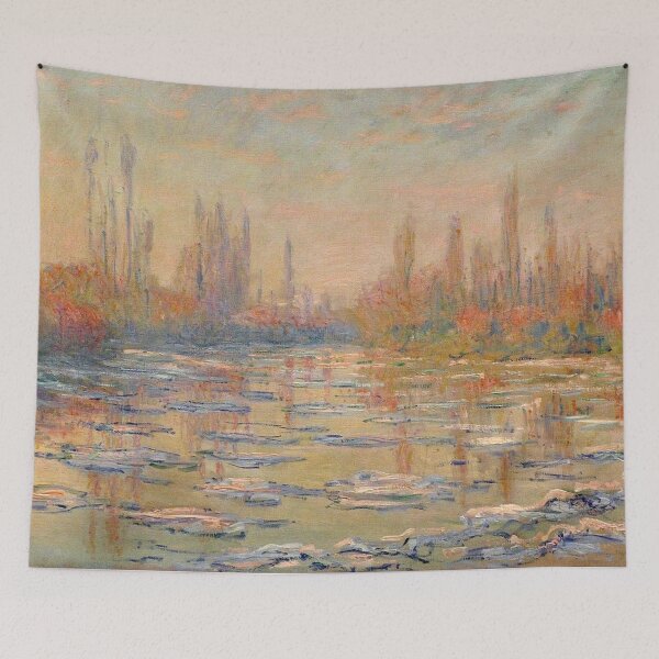 Item preview, Floating Ice On The Seine By Claude Monet  designed and sold by ArtHistoryLover.