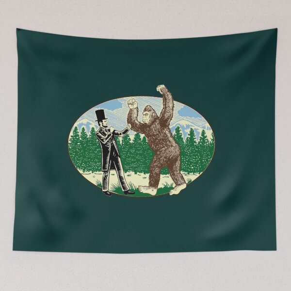 Item preview, ABE Lincoln Sasquatch Hunter Bigfoot Logo designed and sold by ABritTheSun.