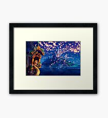 at last i see the light. Framed Print
