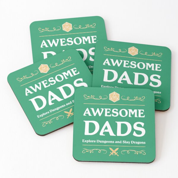 Item preview, Awesome Dads Explore Dungeons and Slay Dragons designed and sold by ABritTheSun.
