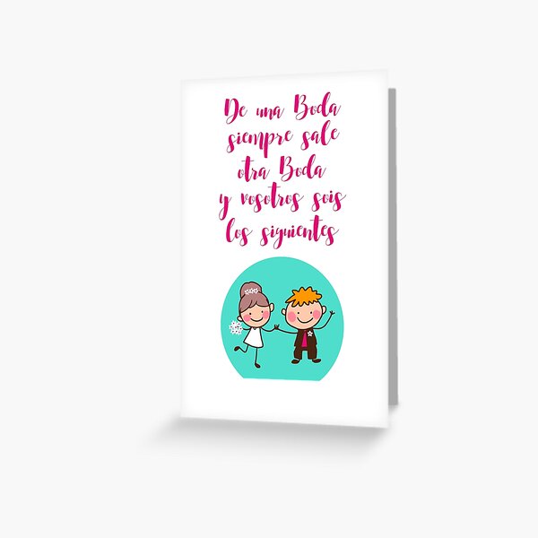 Vosotros sois los siguientes Tarjetas de felicitación
