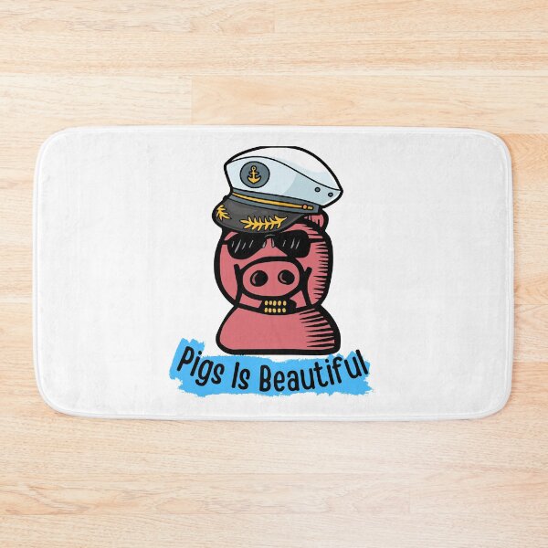 Item preview, Funny Pig Wearing  A Captains Hat designed and sold by Edwadleo53.