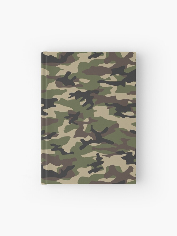 Simple Army Green Camouflage Pattern | Hardcover Journal