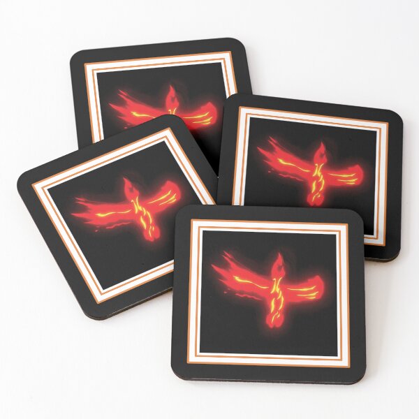Item preview, Bird-of-Flames-Rising-from-the-Fire-Abstract designed and sold by Joolsd.
