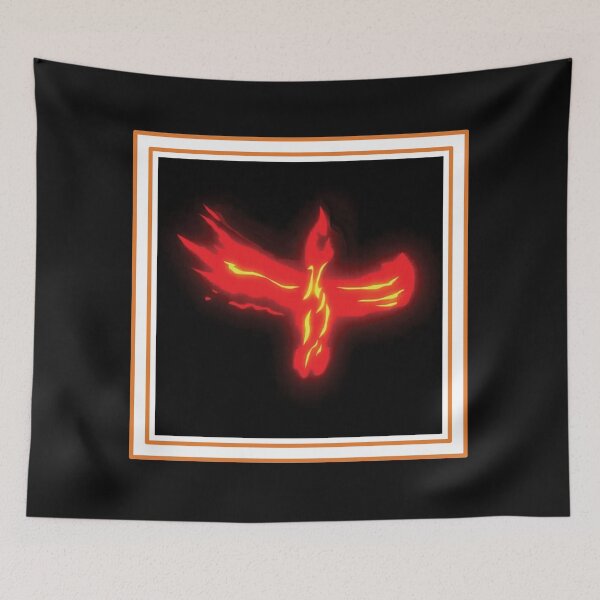 Item preview, Bird-of-Flames-Rising-from-the-Fire-Abstract designed and sold by Joolsd.