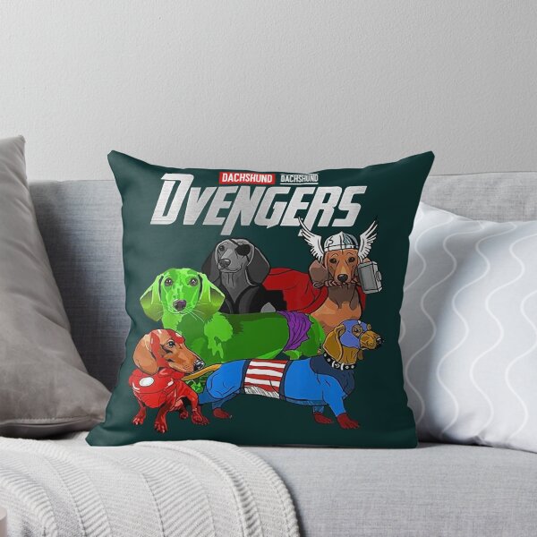 Item preview, Dvengers Dachshund, Avengers, Dog Lovers designed and sold by ABritTheSun.
