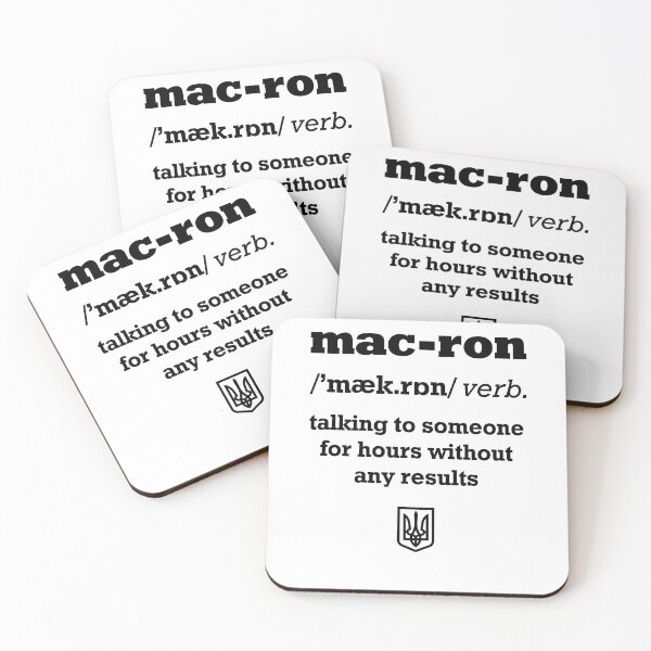 Item preview, To Macron Verb Definition Funny ukrainian dictionary designed and sold by lxmag.