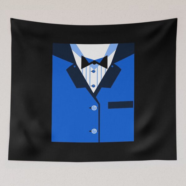 Item preview, Funny Tuxedo -  Dinner Jacket - Blue - Black Bowtie - Meat Cleaver Lapel Graphic  designed and sold by JamesrDattilo.