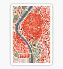 Seville city map classic Sticker