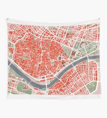 Sevilla Stadtplan Klassiker Wandbehang