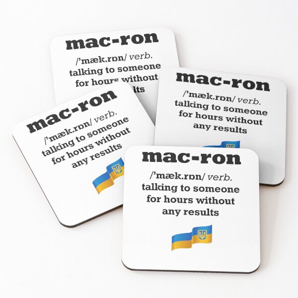 Item preview, To Macron Verb Explanation Funny Ukraine dictionary designed and sold by lxmag.