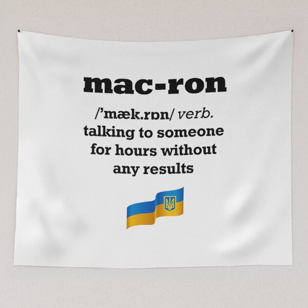 Item preview, To Macron Verb Explanation Funny Ukraine dictionary designed and sold by lxmag.