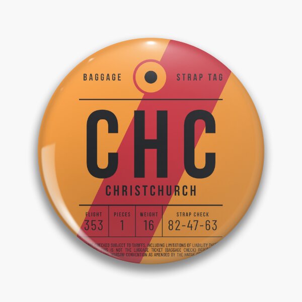 Item preview, Luggage Tag E - CHC Christchurch New Zealand designed and sold by VoodooCircus.