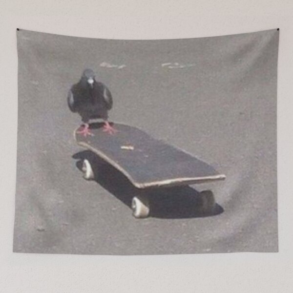 Item preview, Skateboarding Pigeon designed and sold by emoartwork.