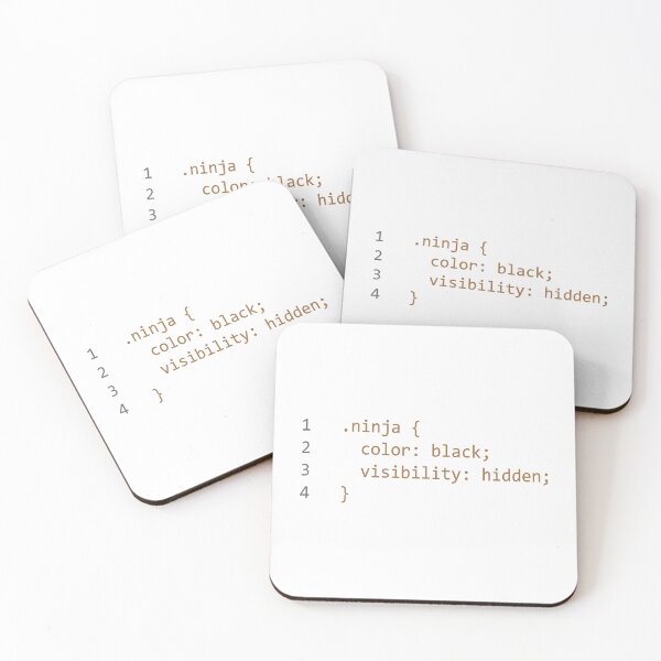 Item preview, CSS Coding Ninja Funny Coder Technology designed and sold by JuxNdx.