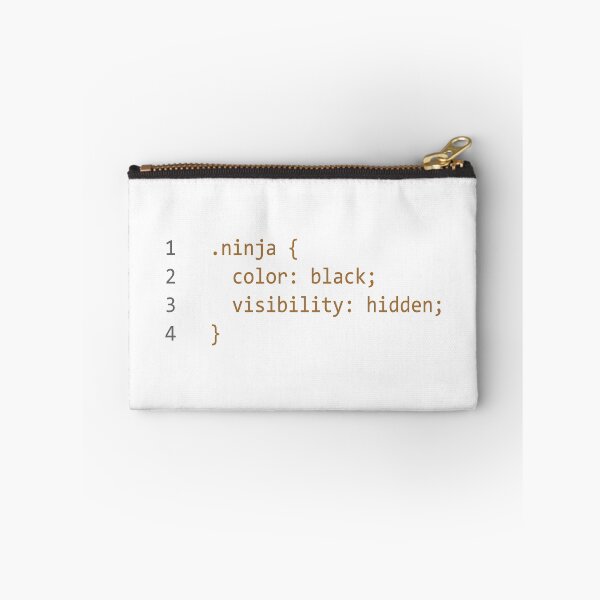 Aperçu de l'œuvre CSS Codage Ninja Funny Coder Technologie créée et vendue par JuxNdx.
