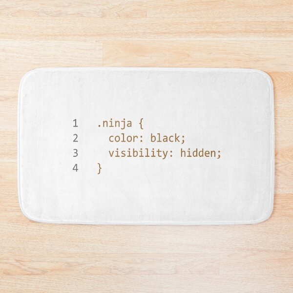 Item preview, CSS Coding Ninja Funny Coder Technology designed and sold by JuxNdx.