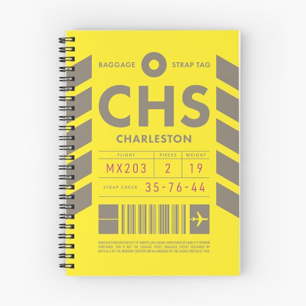 Artikelvorschau, Gepäckanhänger D - CHS Charleston South Carolina USA entworfen und verkauft von VoodooCircus.