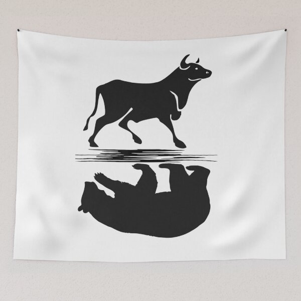 Item preview, Stock Market, Bull Bear Investing Trading Money Cash designed and sold by ABritTheSun.