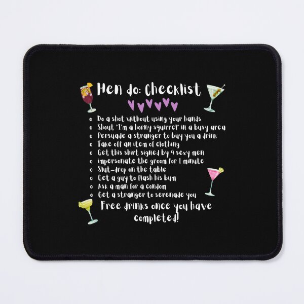 Item preview, Hen do checklist! designed and sold by JamesrDattilo.