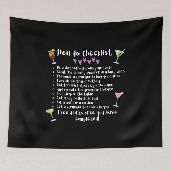 Item preview, Hen do checklist!    designed and sold by JamesrDattilo.