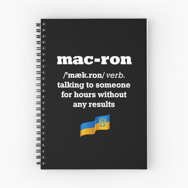 Item preview, To Macron Verb Funny Definition Ukrainian dictionary designed and sold by lxmag.