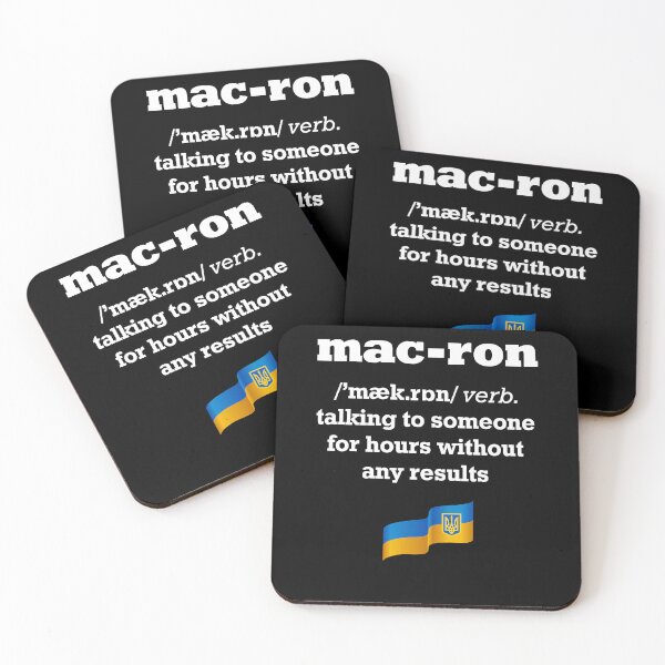 Item preview, To Macron Verb Funny Definition Ukrainian dictionary designed and sold by lxmag.