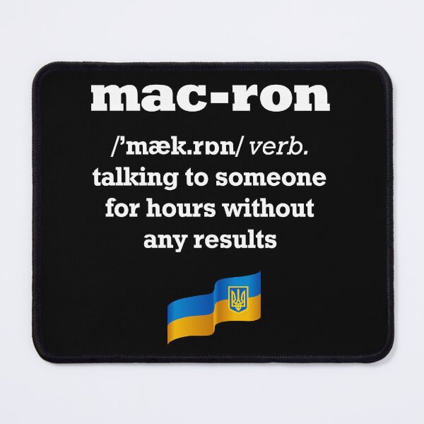 Item preview, To Macron Verb Funny Definition Ukrainian dictionary designed and sold by lxmag.