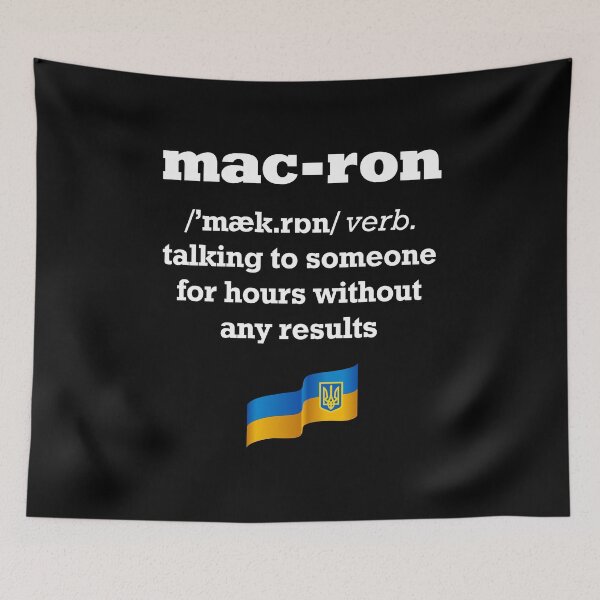 Item preview, To Macron Verb Funny Definition Ukrainian dictionary designed and sold by lxmag.