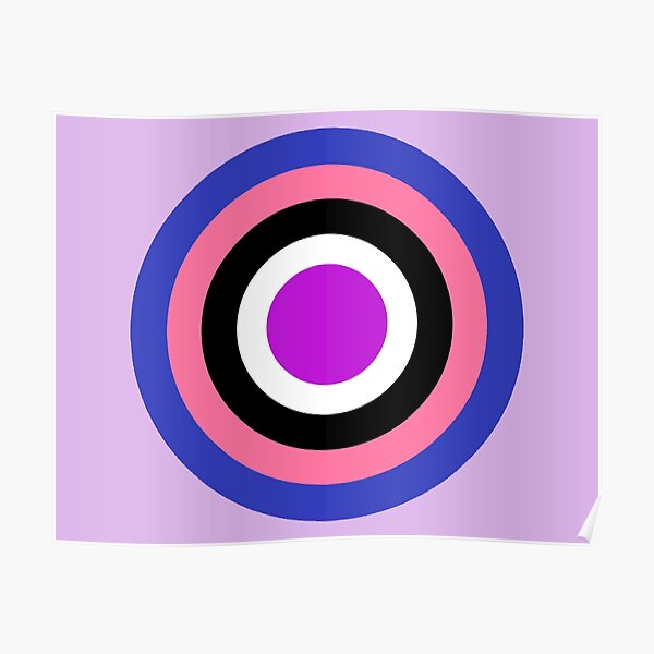 Genderfluid Pride Flag Circle Poster For Sale By Kiippers Redbubble