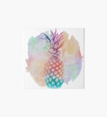 Regenbogen Ananas Galeriedruck
