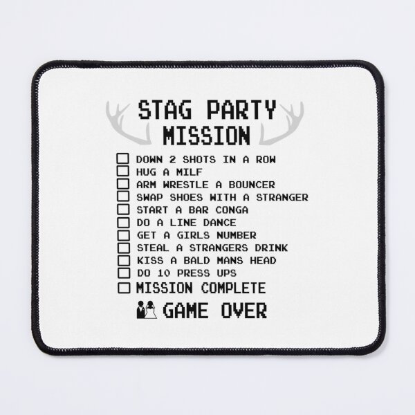 Item preview, Stag Party Checklist Funny Bachelor Shirt   designed and sold by JamesrDattilo.