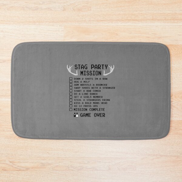 Item preview, Stag Party Checklist Funny Bachelor Shirt   designed and sold by JamesrDattilo.
