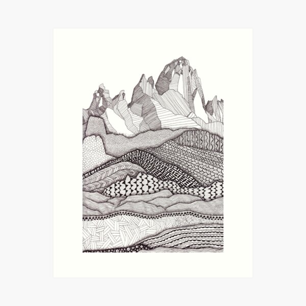 Patterns on Patagonia Art Print