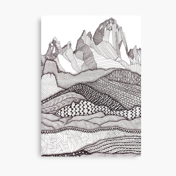 Patterns on Patagonia Canvas Print